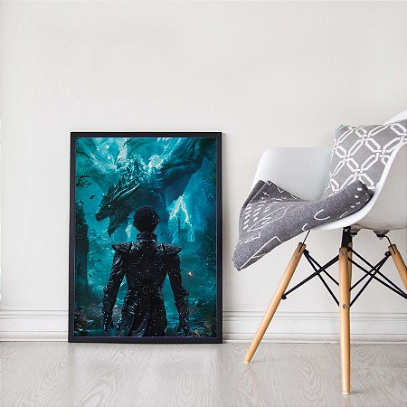 Quadro Decorativo Empyrean Guerra Xaden e Sgaeyl 4º Asa Livros