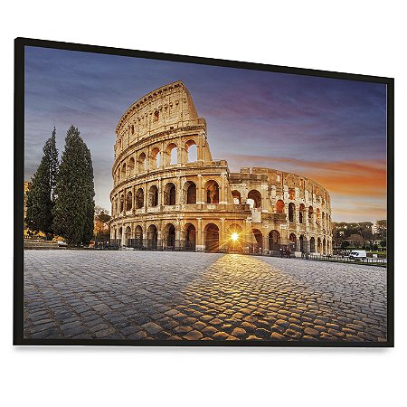 Quadro  Decorativo Roma Itália Coliseu Anfiteatro Flaviano Cidade Arquitetura