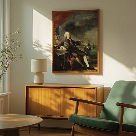 Quadro  Decorativo O Marquês de Pombal História Arte Pintura