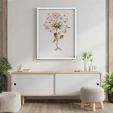 Quadro Decorativo células neuronais, neurologia neurônios Medicina Psicologia