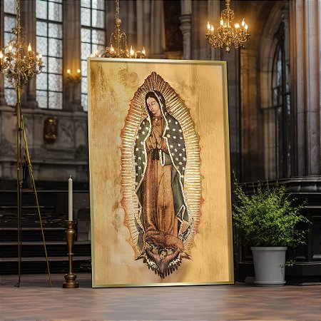 Quadro Decorativo Nossa Senhora de Guadalupe Religião Oração