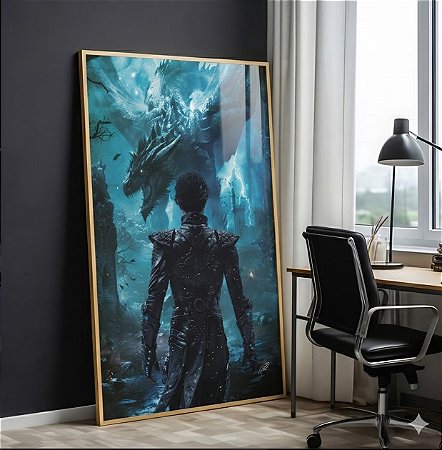 Quadro Decorativo Empyrean Guerra Xaden e Sgaeyl 4º Asa Livros Book