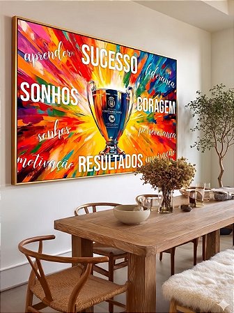 Quadro Decorativo Sucesso Resultados Sonhos Motivacional Coragem
