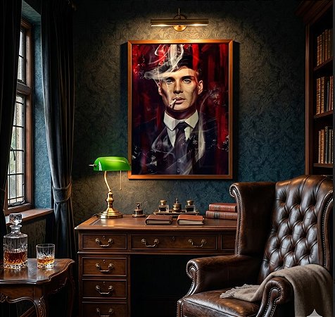 Quadro Decorativo Thomas Shelby Peaky Blinders Cillian Série Cinema