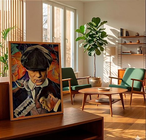 Quadro Decorativo Thomas Shelby Peaky Blinders Cillian Murphy Negócios