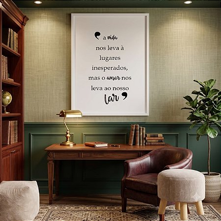 Quadro Decorativo Frase Amor Lar Família Significado