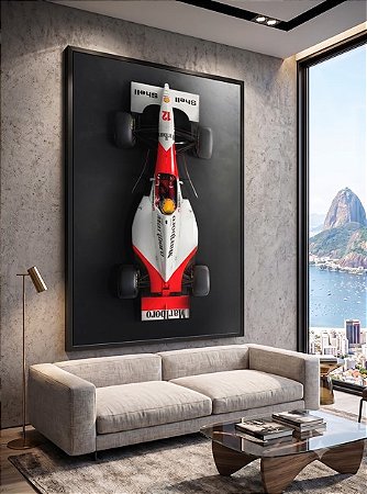 Quadro Decorativo Carro Corrida Fórmula 1 Ferrari Gp Mclaren