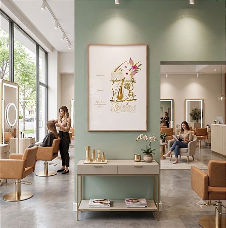 Quadro Decorativo Capilar Cabelo Estética Dermatologia Estética