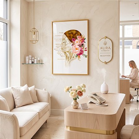 Quadro Decorativo Estética Músculos Facial Dermatologia Botox Medicina