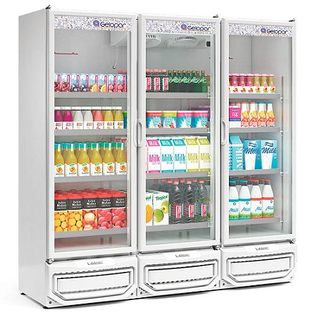Refrigerador Vertical Conveniência 3 Portas - GCVR-1450BR - GELOPAR