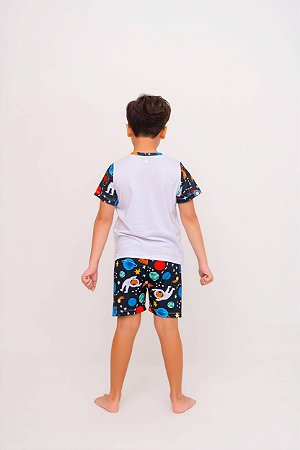 Pijama Astrogato Manga Curta