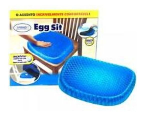 Almofada Assento Egg Sit Silicone + Capa Lavável  Supermedy