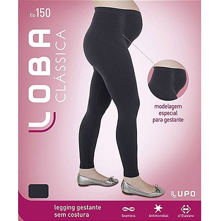 calça legging preta lupo