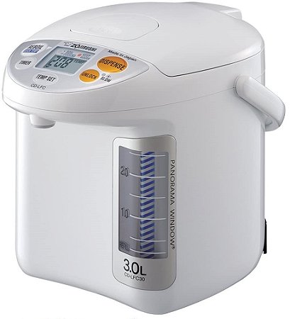 Garrafa Caldeira Elétrica Aquecedora Zojirushi CD-LFC30WA 3L - Branca