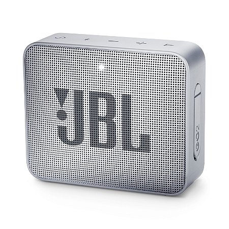 Mini Caixa de som Bluetooth com Viva Voz JBL GO 2 - Cinza - ComprasPanafi