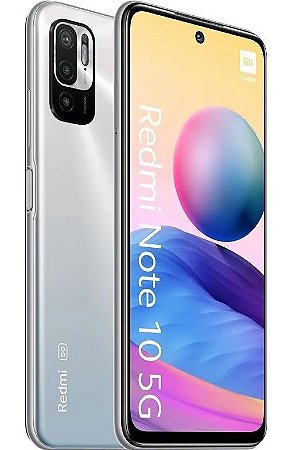 Smartphone Xiaomi Redmi Note 10 128GB/8GB RAM 5G Versão Global - Silver/Prata