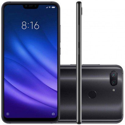 Smartphone Xiaomi Mi 8 Lite 128GB 4G Versão Global Desbloqueado Com Capa - Preto