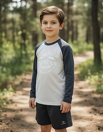 Camiseta JackRabbit Mountain Bike Pro Manga Longa UV50+