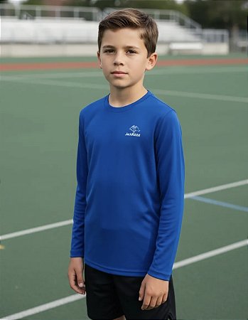 Camiseta infantil Proteção UV50+ Manga Longa Royal