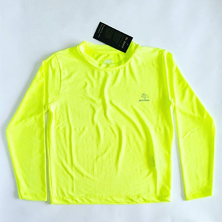 Camiseta infantil Proteção UV50+ Manga Longa Neon JackRabbit
