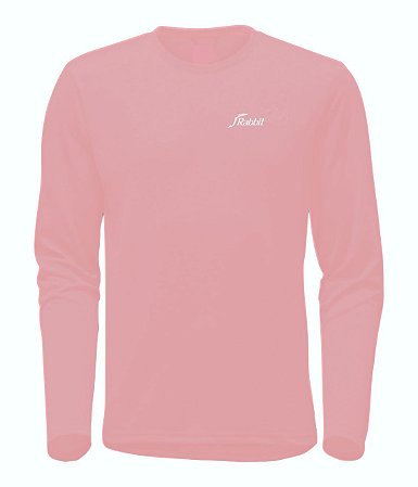 Camiseta infantil Proteção UV50+ Manga Longa Rosa