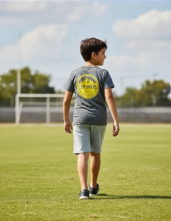 Camiseta Jackrabbit Explorer Cinza Aço
