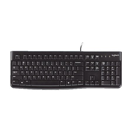 Teclado com fio USB, Logitech, K120