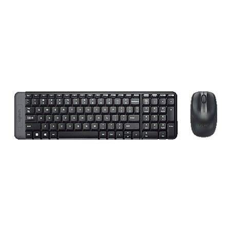 Kit Teclado e Mouse Wireless, Logitech, MK220