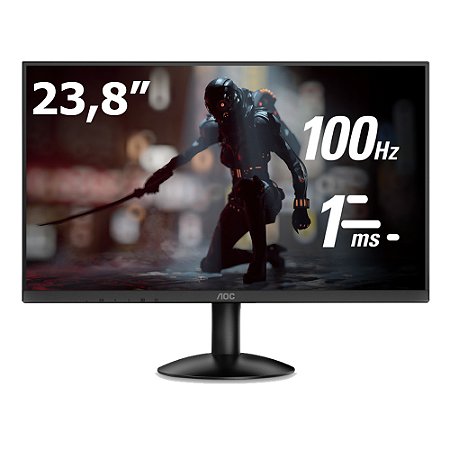 Monitor Gamer 23,8", Full HD, 100hz, 1ms, HDMI/VGA, AOC