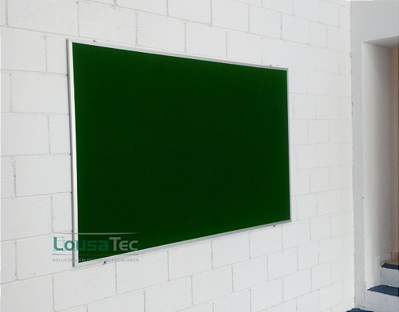 Quadro Edital de Aviso Simples - Feltro Verde (180x120cm até 300x120cm)
