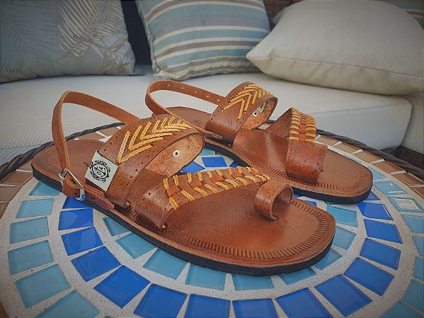 Sandália em tiras de couro - DUO Sandal