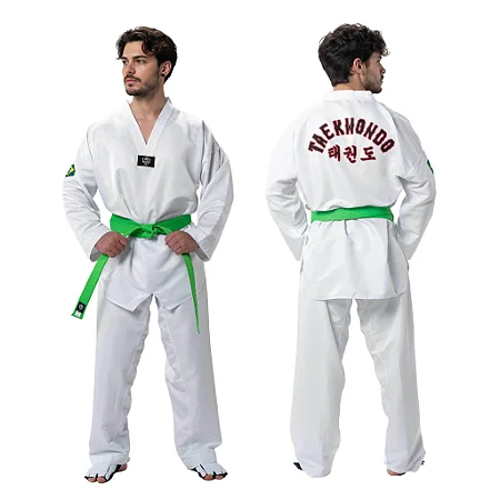 Dobok Taekwondo | Star Gola Branca | Homologado CBTKD