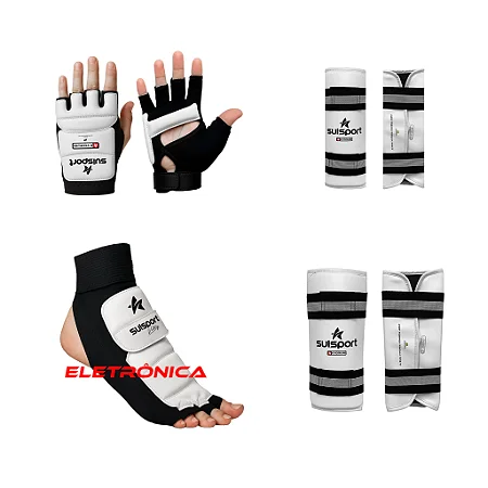 Kit Proteção Pro Fighter Com Meia Eletrônica Sulsport 2025
