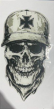 Adesivo Caveira Resinada