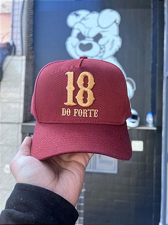 Boné 18 do Forte - Bordô