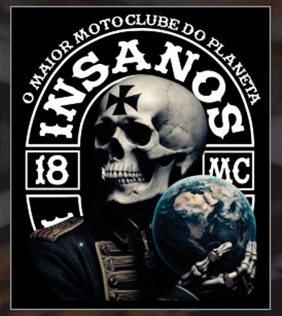 Kit com 10 adesivos Insanos World
