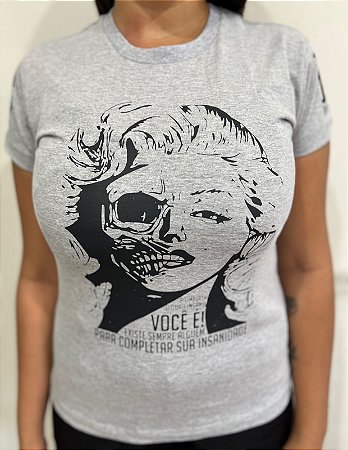 Baby look Marilyn Monroe - Cinza