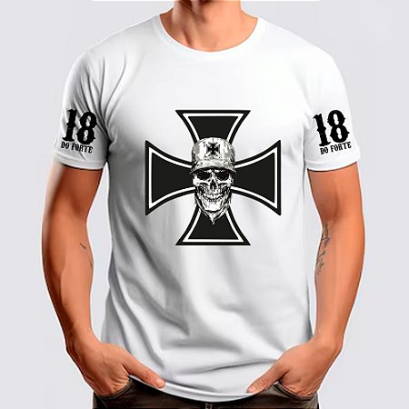 Camiseta Cruz de Malta - Branca