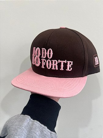 Boné 18 do Forte - Marrom/Rosa