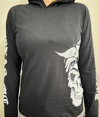 Manga longa - Caveira lateral Lokas MC