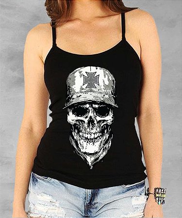 Regata Insanos Mc Feminina Preta