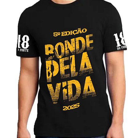 Camiseta Bonde Pela Vida Preta