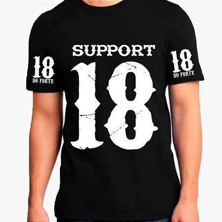 Camiseta Support 18 Preta