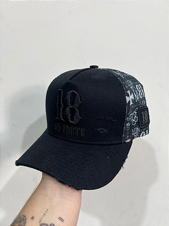 Boné 18 do Forte - All Black Redinha