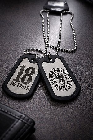 Colar Tag Insanos Mc 18 do Forte - 30 cm