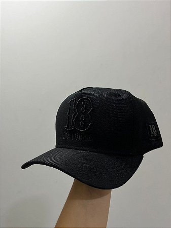 Boné 18 do Forte - All Black Contornado