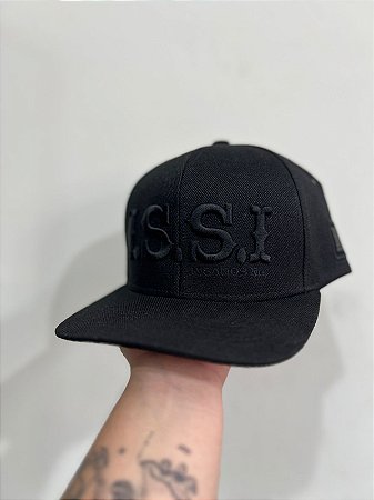 Boné ISSI - All Black Aba reta