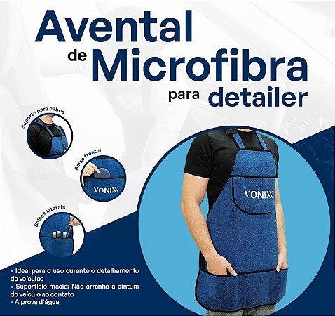 AVENTAL DE MICROFIBRA P DETAILER