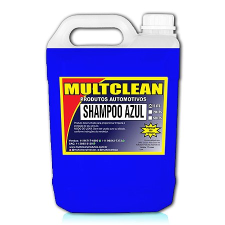 Shampoo Ducha Azul 5 Litros Multclean