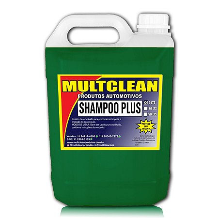 Shampoo Plus Com Cera Cristalizadora 5 Litros Multclean